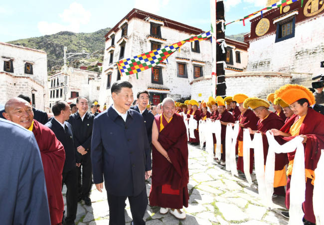 Vizita e presidentit Xi në Tibet,korrik(Xinhua)