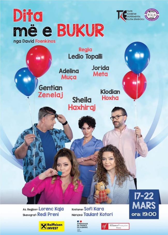 “Dita më e bukur e jetës sime” ngjitet në skenën e Teatrit - foto Teatri Eksperiemental Kujtim Spahivogli Facebook