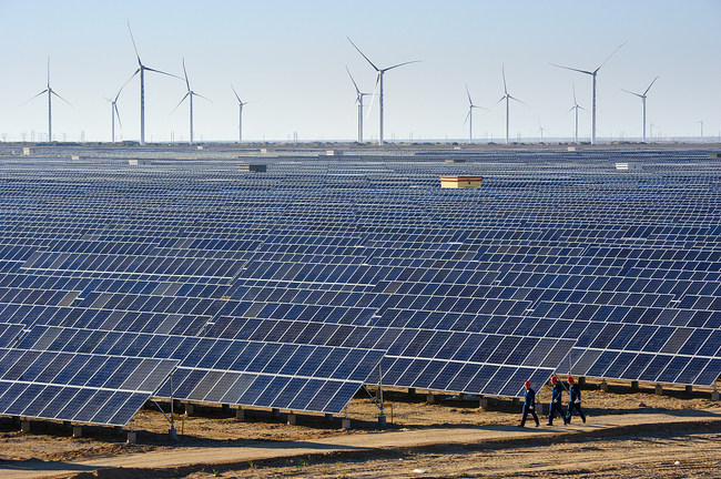 Fermë fotovoltaike, Xinjiang(Foto:VCG)