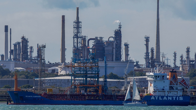 Rafineria e Naftës Esso Fawley në Fawley, Britania e Madhe, 27 shtator 2021. /CFP